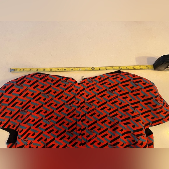 **SOLD** Versace La Greca Monogram Print Belted Wool Mini Dress, - Picture 9 of 13